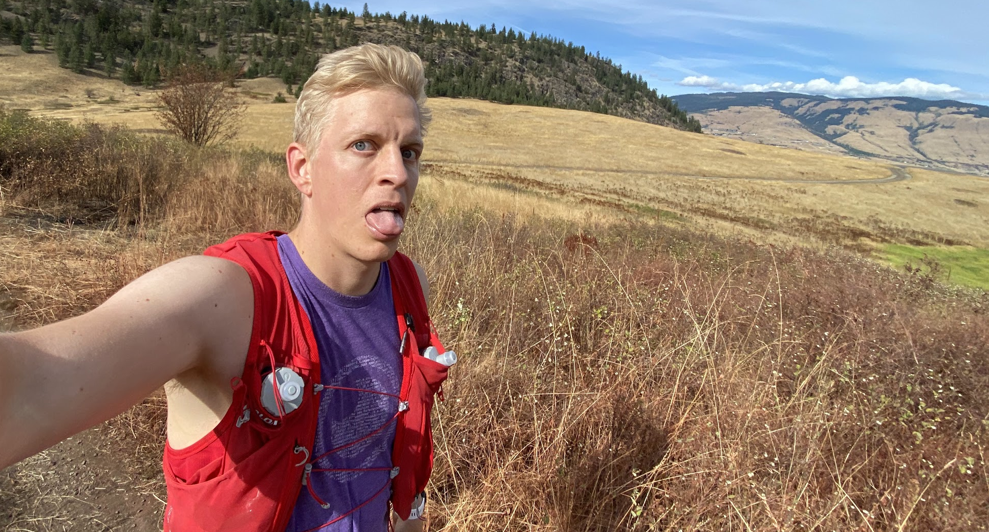 A quick selfie, 40km into my first 50k!