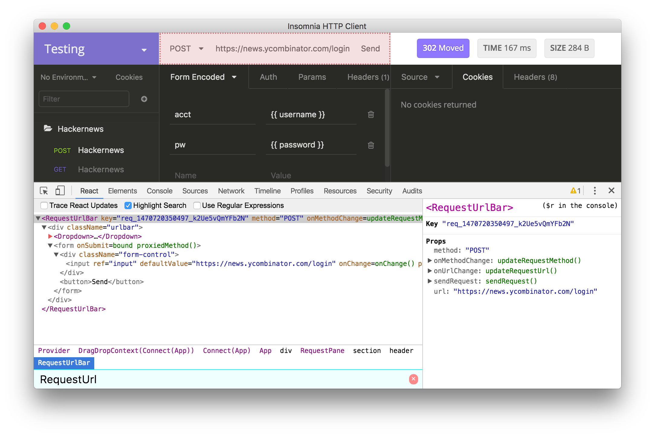React dev tools in Electron